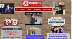 Desktop Screenshot of parkerauctions.com